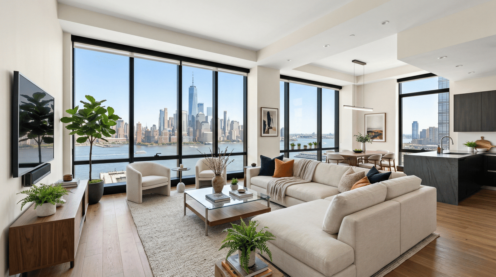 Luxury high-rise apartment cleaning in Financial District NYC with $2M COI insurance.